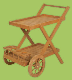 Teakwood Trolley